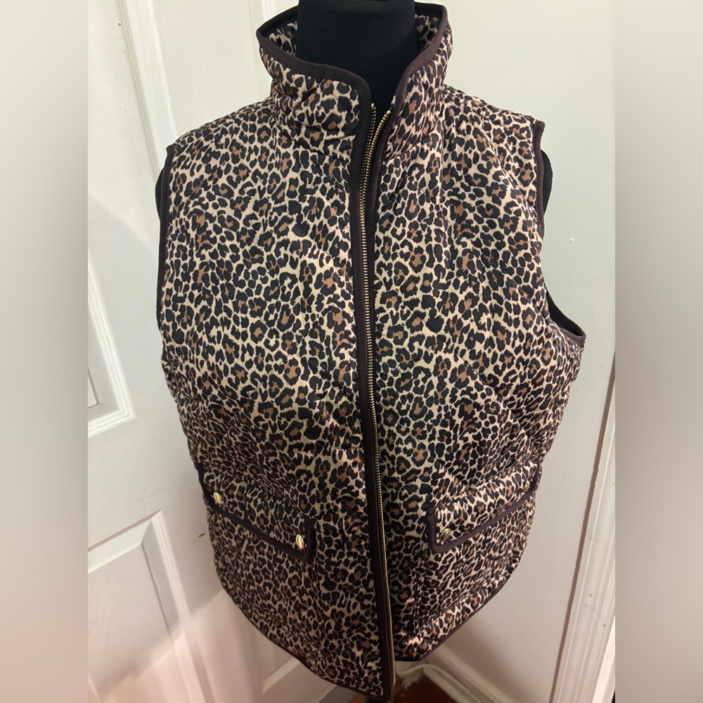 J.Crew Leopard Print Vest
